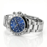 Seiko Mod Daytona "Plata y azul marino"