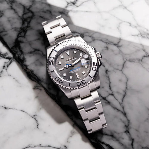 Yacht Master Seiko Mod Yacht Master "Plata"