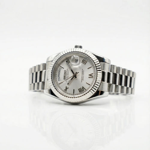 Datejust y Daydate SeikoDate - Roman Silver