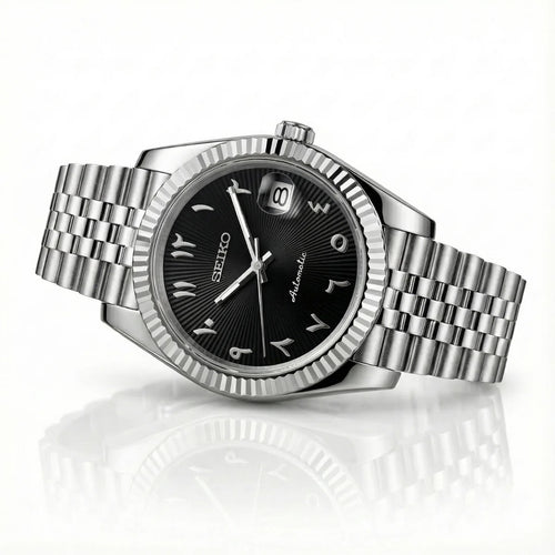 Datejust y Daydate SeikoJust "Arabic black"