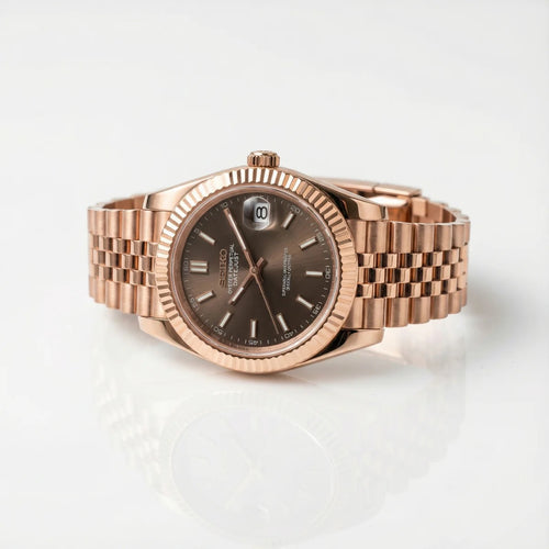 Datejust y Daydate SeikoJust - Rose Gold Chocolate